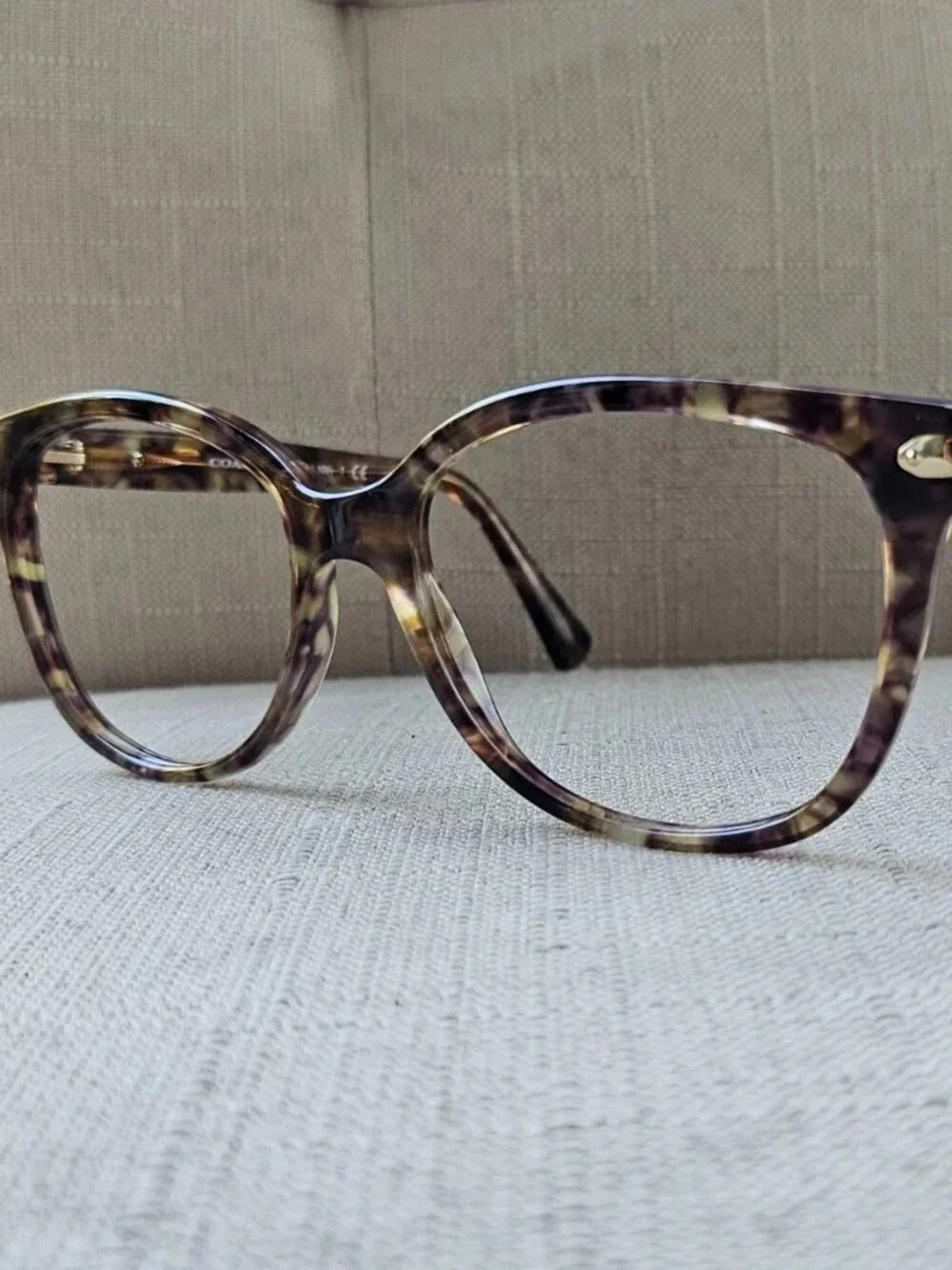 Coach Eyeglasses Frame Confetti Light Brown Eyewear HC8132 L109 Glasses Frame